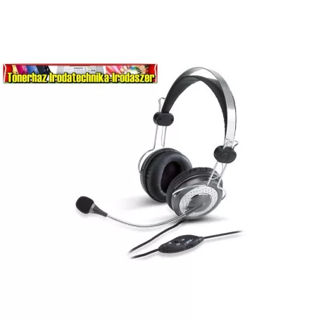 Genius HS-04SU Fejhallgató (3.5mm Jack, hangerőszabályozó, mikrofon) HS04SU