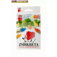 Zsírkréta 12 db-os JUMBO háromszögletű ICO Süni