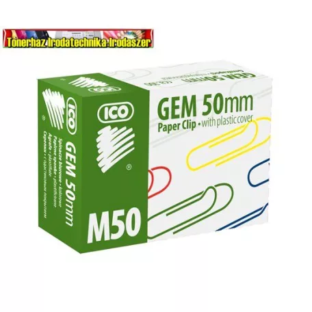 Gemkapocs, 50 mm, ICO M50, színes, 100 db/doboz
