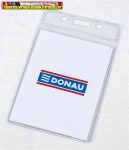   Azonosítókártya tartó, 83x58 mm, hajlékony, függőleges, DONAU, 50db/csg 8342001PL