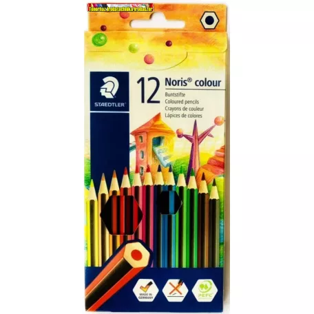 STAEDTLER Színesceruza hatszögletű 12db-os -  185C12