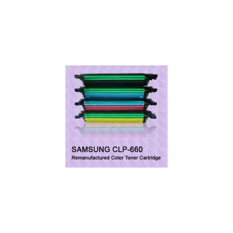 Samsung CLP-660 utángyártott Prémium  lézertoner Bk,C,Y,M (clp660,clp 660,CLP610,CLP 610)