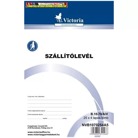 Szállítólevél 25x4lap -B.10-70/A/V- A/5 