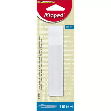 Maped Pótkés 18mm-es univerzális késhez, 10 db/bliszter (barkácskés / snitzer betét) (pótpenge)