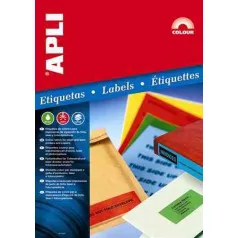   Apli 3 pályás színes etikett, 70 x 37 mm, 24címke/lap 20lap/dob  