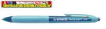   STABILO Performer+ Golyóstoll, 0,38 mm, nyomógombos, kék tolltest, kék írás