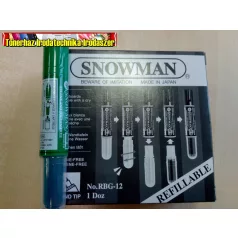Snowman cserélhető patronos táblafilc RGB-12 zöld