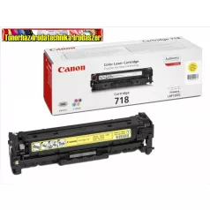 Canon CRG-718 eredeti toner yellow (CRG718,CRG 718) 2,9K