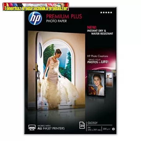 Hp CR672A Fotópapír, tintasugaras, A4, 300 g, fényes 20lap/cs