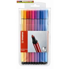   STABILO Pen 68, Rostirón készlet, 1 mm, 20 különböző szín	(filctoll) (rostiron)