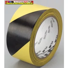   Ipari jelzőszalag,gumi ragasztószalag  50mm x 33m, 3M, sárga-fekete