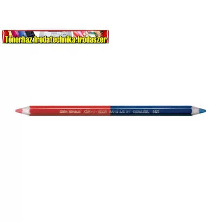 ICO KOH-I-NOOR Postairon -3423- vastag PIROS-KÉK 