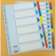 Esselte 100169 - MYLAR elválasztólap 12 részes 