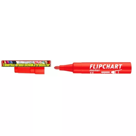 Flipchart marker, 1-3 mm, kúpos, ICO Artip 11, 4 féle színben