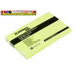   Donau ECO Öntapadó jegyzettömb pasztell sárga 100 lapos 127x76 mm (7595)