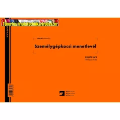 Menetlevél A/5 100 lap d.Személygépjármű .36/5 PÁTRIA