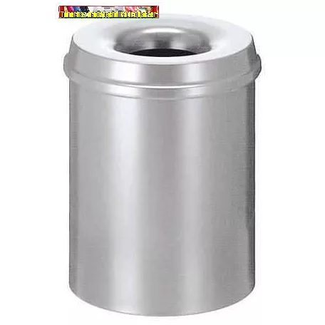 Tűzálló szemetes, ezüst, VEPA BINS