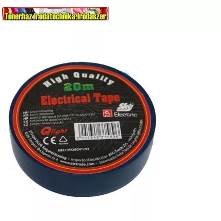 PVC szigetelőszalag 20m x 19mm kék