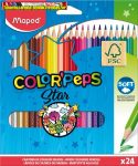 Maped COLOR PEPS STAR színes ceruza, 24 db/doboz 183224