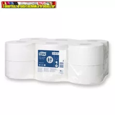   TORK 120207 Advanced mini jumbo, fehér Toalettpapír, T2 rendszer, 2 rétegű, 130 m/tek,