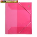SilverBall Gumis műanyag pink áttetsző A/4