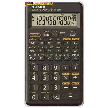 SHARP EL-501TBWH Számológép, tudományos, 146 funkció,  fehér