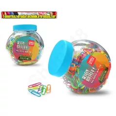 Deli színes gemkapocs tartóban 200 db/dob  No.0053