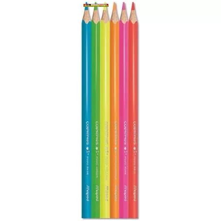 Maped COLOR PEPS FLUO színes ceruza, 6 db/doboz