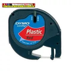   DYMO Letratag Feliratozógép szalag, 12 mm x 4 m, PIROS S0721580/59424