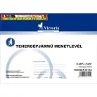 Victoria Menetlevél A/5 tgk. 100lap d.Gépj.21(tehergépkocsi menetlevél)