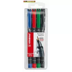  Stabilo OHPEN 841/4  S-es  4 színű alkoholos filc készlet (841S) (vonalvastagság: 0,4mm)