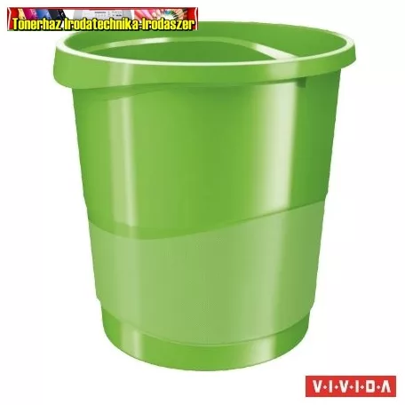 Papírkosár, 14 liter, ESSELTE Europost, Vivida zöld