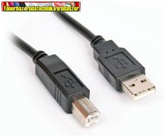 VCOM KÁBEL USB 2.0 PRINTERKÁBEL 3méter FEKETE, PRÉMIUM (AMBM)(nyomtató kábel)