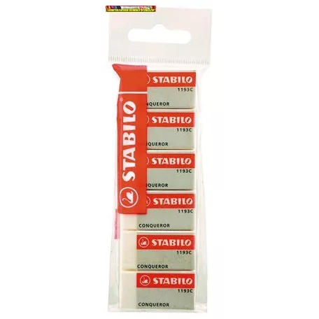 Stabilo radír Conqueror 6 db-os csomag