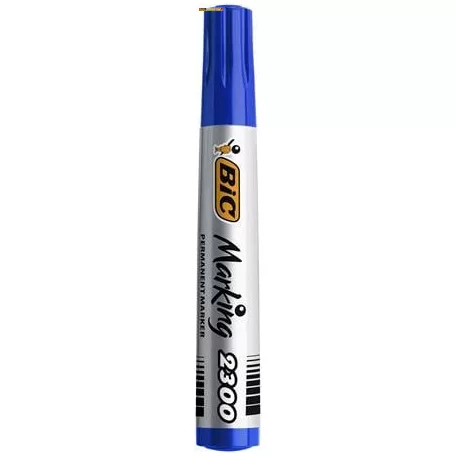 BIC Marking 2300 alkoholos marker KÉK (permanent) vágott hegy 3,7-5,5 mm