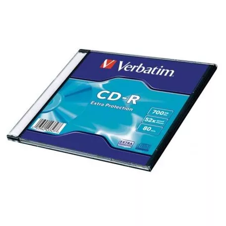 Verbatim CD-R 700 MB, 80min, 52x, vékony(slim) tokban (DataLife)