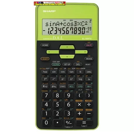 SHARP EL-531 Számológép, tudományos, 273 funkció,  zöld