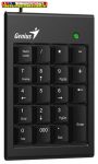   Genius Billentyűzet - Numpad i100 (Vezetékes, USB, vékony, numerikus billentyűzet, fekete)