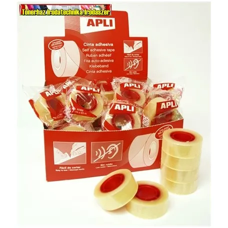 Apli Transparent átlátszó ragasztószalag, 19 mm x 33 m 11103 (cellux)