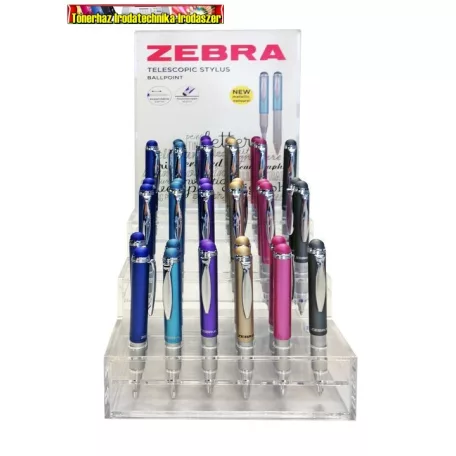 Zebra TELESCOPIC STYLUS metal Golyóstoll különböző színekben