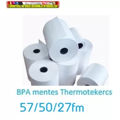   57mmx27fmx12mm hőpapír BPA mentes (thermo szalag) 100db/dob(57/50,57x50) 