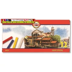   Olajpasztell kréta, KOH-I-NOOR Gioconda 8112/12, 12 különböző szín