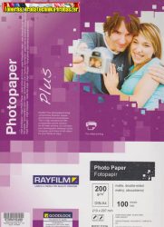 Rayfilm A/4 200gr/m2 100 lap/dob matt fotópapír kétoldalas tintasugaras nyomtatóhoz R02321123A