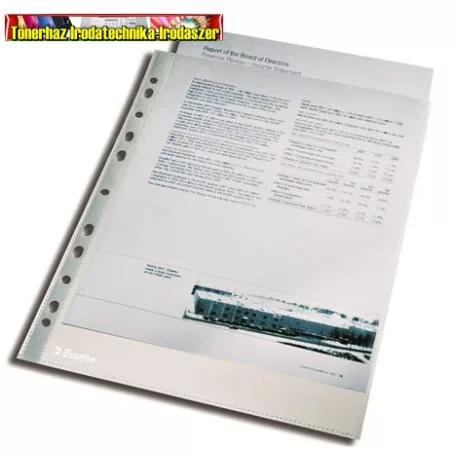 Esselte 56093 lefűzhető genotherm A4 105 mikron víztiszta 100 db/csg. 