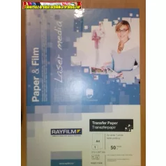   Rayfilm pólóra vasalható fólia lézernyomtatóhoz  világos pólóra 50ív/cs ( R02071123B)