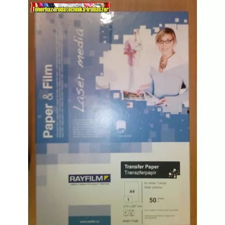 Rayfilm pólóra vasalható fólia lézernyomtatóhoz  világos pólóra 50ív/cs ( R02071123B)
