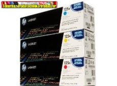 Eredeti Hp CB541A,CB542A,CB543A (125A) toner color (festékkazetták Color Laserjet CP1215 / CP1515 / 1518 / CM1312 nyomtatókhoz (1400 old./szín)