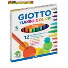 Giotto Turbo Color 12-es filctoll (rostiron)
