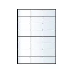   Rayfilm poliészter címke átlátszó (lézernyomtatóhoz,másológéphez ) 24címke/lap 70x36 mm 10lap/dob R04000527G