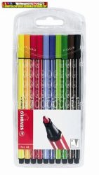 STABILO Pen 68, Rostirón készlet, 1 mm, 10 különböző szín (filctoll)(rostiron)